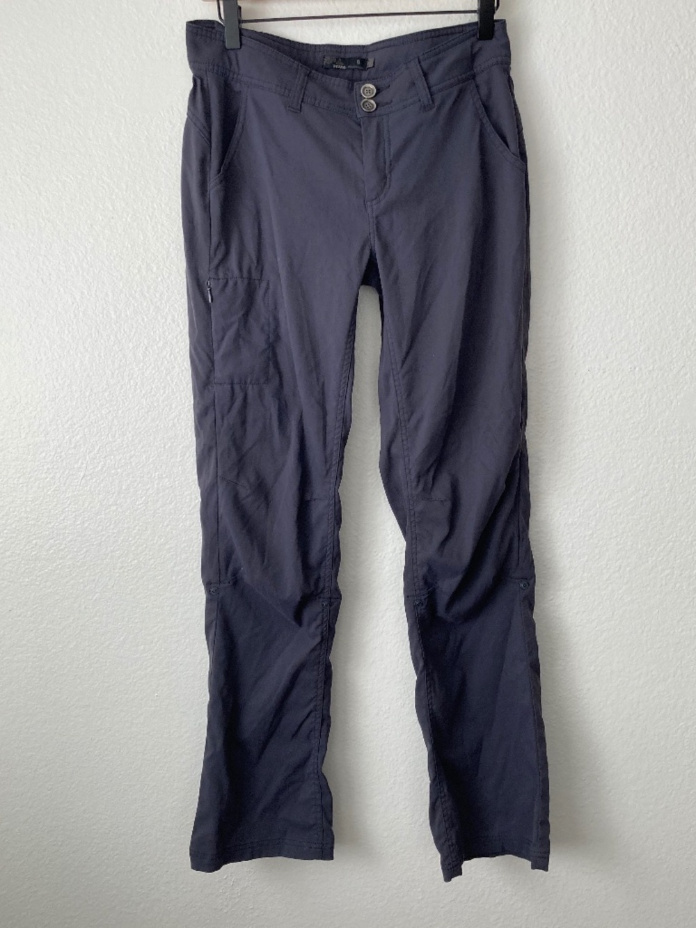 prAna Gray Halle Outdoor Hiking Roll Up Cargo Pants Womens 6 Gorpcore